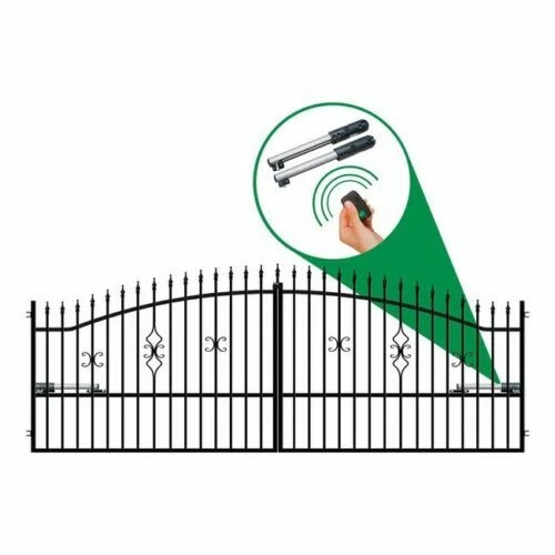 Einfahrtstor Einfahrt 3 3,5 4m E Antrieb Anthrazit/Schwarz Hoftor Metalltor Tor - Bild 15 von 17