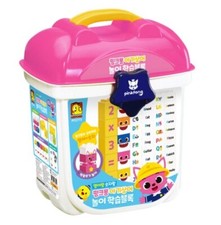 PINKFONG Baby Shark Block Play Toy Learning English Vocabulary Number Kids 98pcs