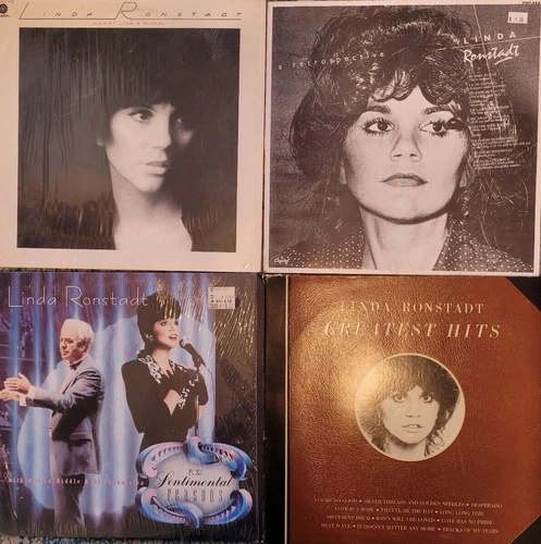 Linda Rondstadt - 4 LP LOT.  Greatest Hits, Heart Like A Wheel, For Sentimental