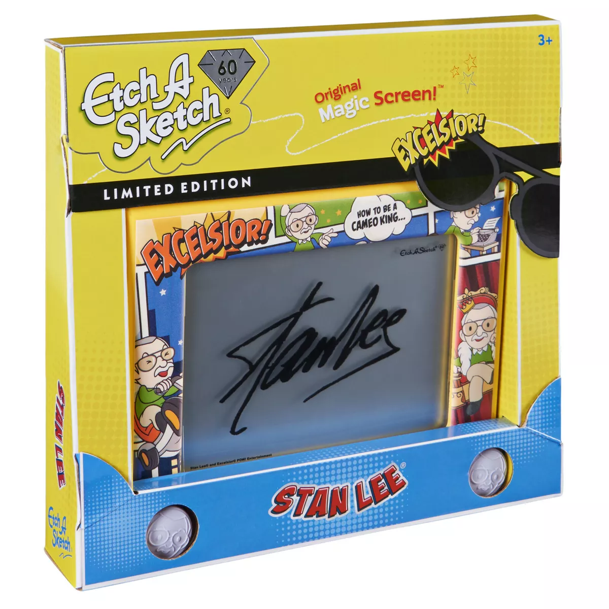 Etch A Sketch Stan Lee Excelsior Limited Edition 60th Drawing Toy Magic  Screen