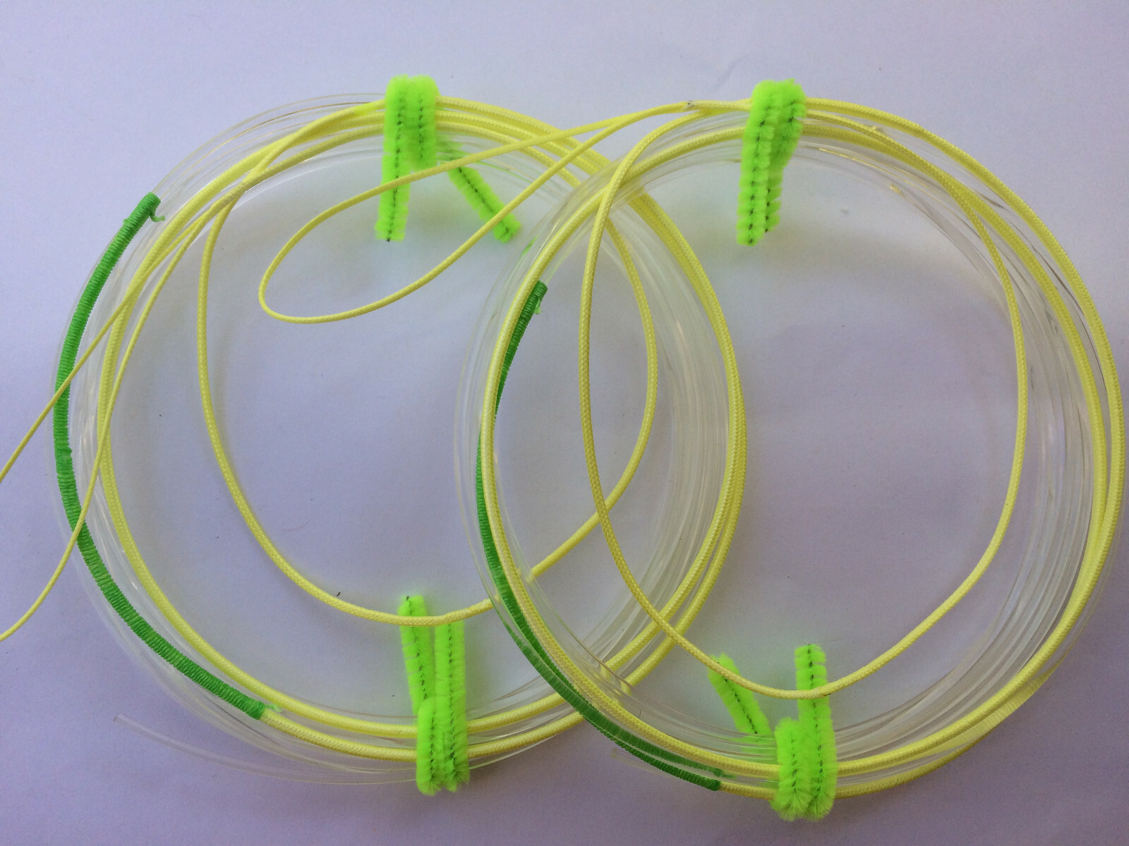 2 Wind-on leaders Dyneema 16 Strand 300# & 300lb Hi-Seas Grand Slam Mono 6m