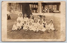 Vintage Photo Postcard Old Antique Image Family Kids Girls Boys Women Men RPPC