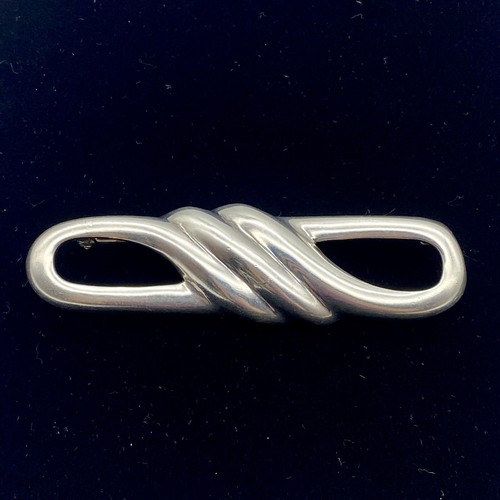 Designer Zina Of Beverly Hills Sterling Silver 925 Brooch Pin Modernist Vintage - Picture 11 of 17