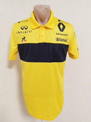 Renault Infinity racing jersey polo shirt Le Coq Sportif size S