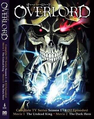 Overlord Anime DVD Season 1, 2, 3 (Vol : 1 to 39 end + OVA) ENGLISH DUBBED!!