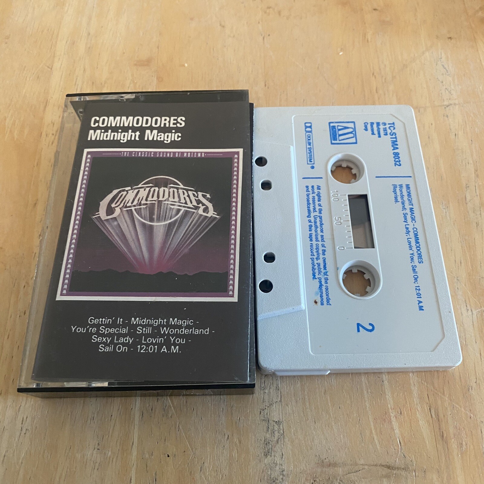 COMMODORES MIDNIGHT MAGIC cassette tape album