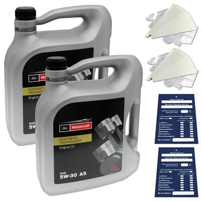 10 Liter Ford Motorcraft A5 5W-30 Motoröl ACEA A1/B1 A5/B5 WSS-M2C913 SET