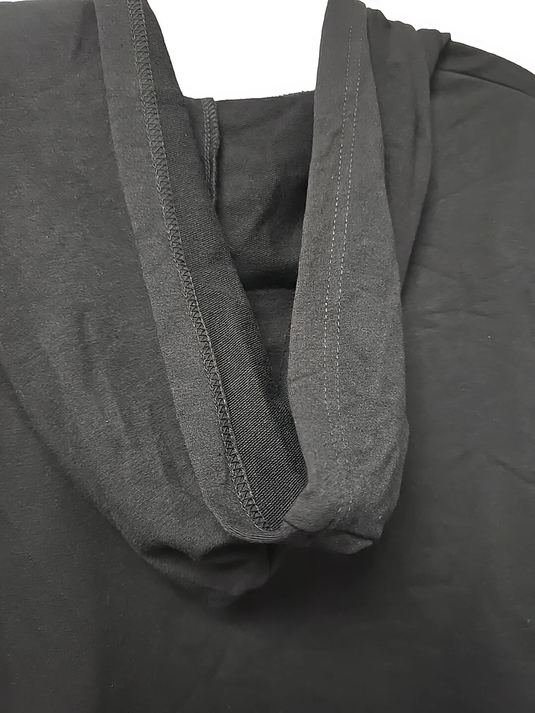 SACAI 7744# donna felpa con cappuccio felpa con cappuccio felpa nero taglia L