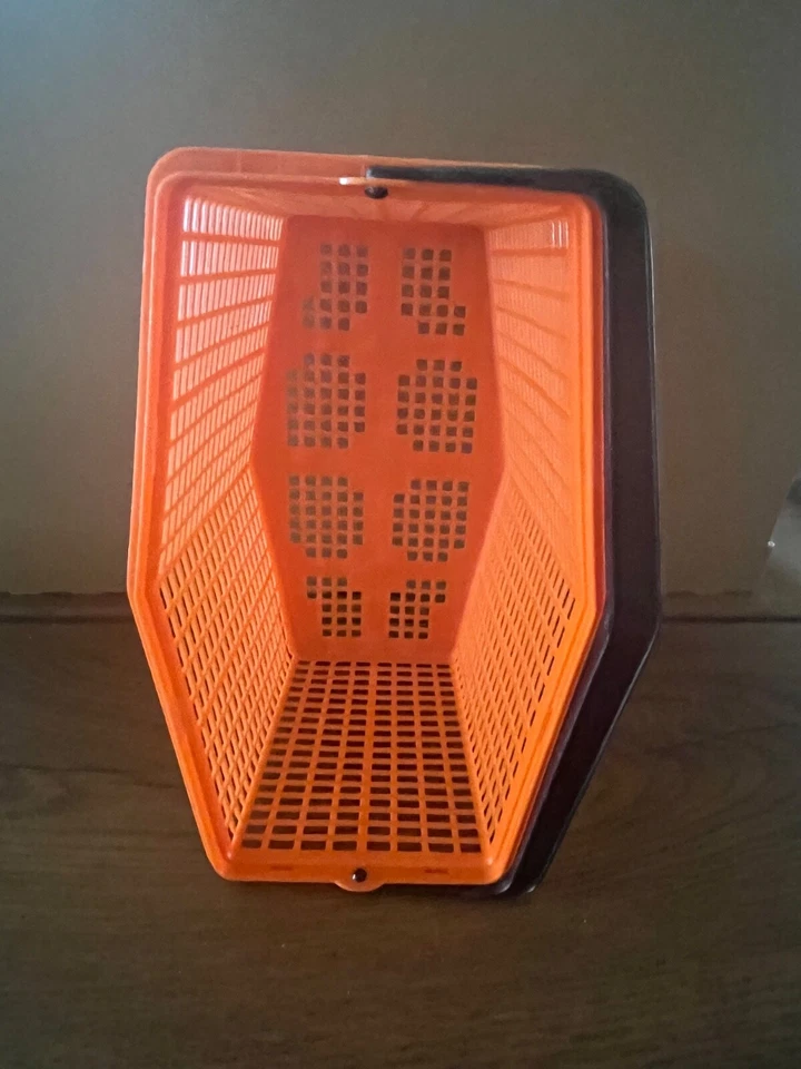 DDR Klammerkorb Pneumant Plaste orange  Retro Vintage  Korb VEB - Bild 3 von 4