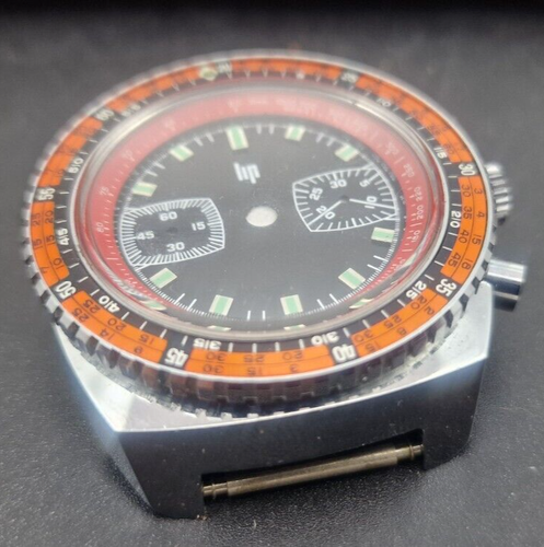 Watch kit LIP NAUTIC Diver 42764 NOS ETA Valjoux 7733 7734 swiss made movement - Picture 5 of 8
