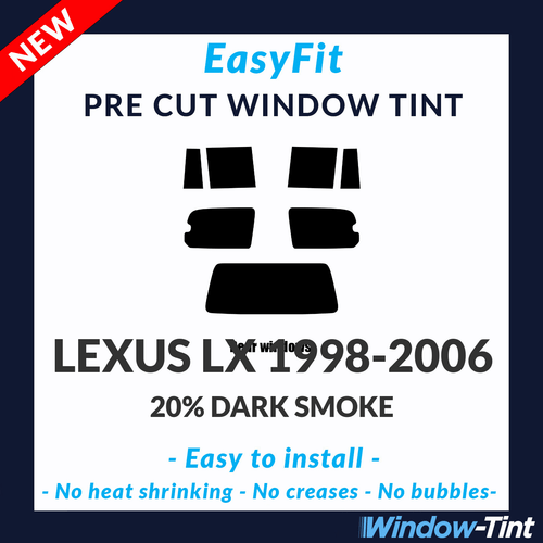 Fácil de Colocar Estática Pre Cortado para Ventana Tinte Lexus LX 1998-2006 - - 第 1/3 張圖片