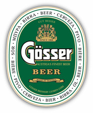 Gosser Beer Logo Car Bumper Sticker Decal - 3'', 5'' or 6''