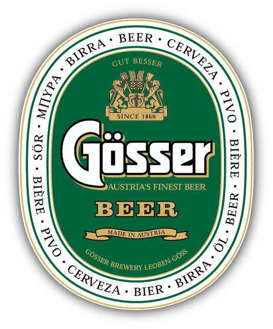 Gosser Beer Logo Car Bumper Sticker Decal 3'', 5'' or 6'' eBay