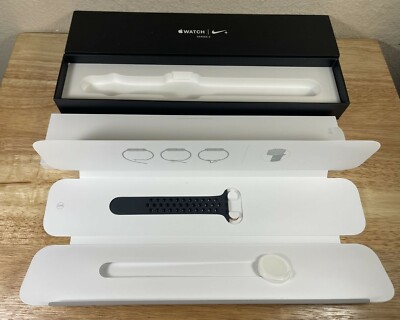 Apple Watch Series 3 Nike+ Box NO WATCH Includes New Charger & Half Wristband