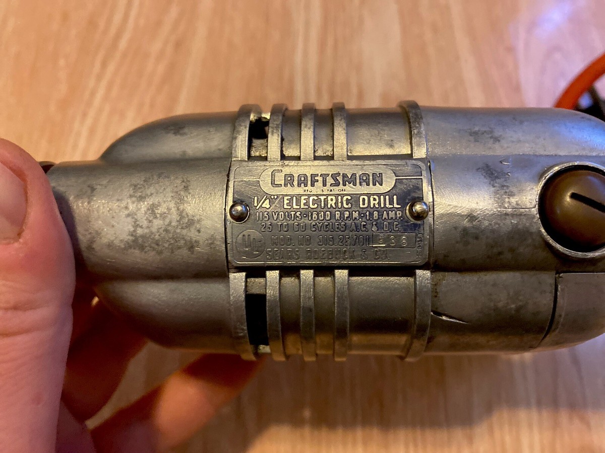 Craftsman 1/4 Electric Drill , 1950 | eBay