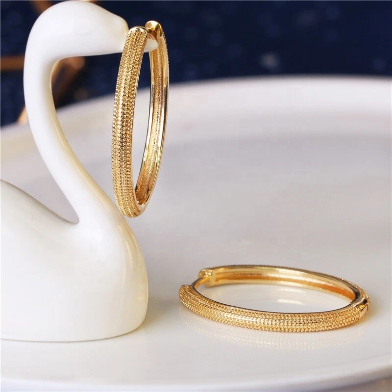Women's gold hoop earrings clearance for sale