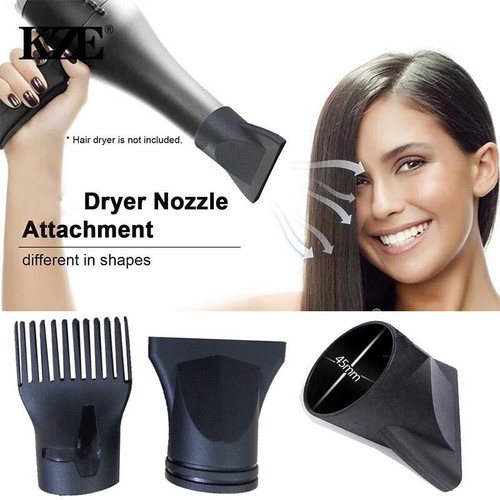 Universal Concentrator Snap-On Hair Dryer Attachatmen Salon Nozzle Styling Tool◇ - Picture 2 of 14