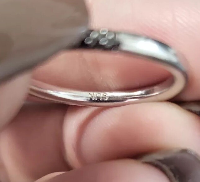 STERLING SILVER .925 1.5MM STACKABLE ETERNITY CZ … - image 4