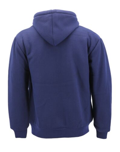 Men's Heavyweight Thermal Zip Up Hoodie Warm Sherpa Lined Sweater Jacket - Picture 11 of 29
