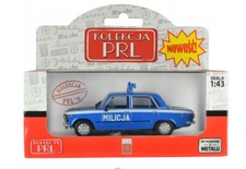 Poland Kolekcja PRL Polski Fiat 125P Milicja Militia Police 1:43 Diecast Model