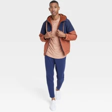 Men's Reversible Windbreaker Jacket - All in Motion Brown new w/tags Size choice