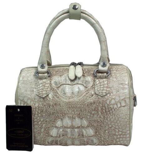 Vero Coccodrillo Brown Crocodile Leather Handbag | eBay Vero Coccodrillo Brown Crocodile Leather Handbag | eBay