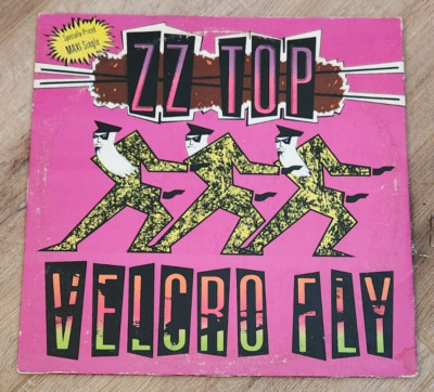 ZZ Top 12'' Vinyl: ''VelcroFly'' 1986 Maxi-Single with Extended Mix, Play Graded-EX