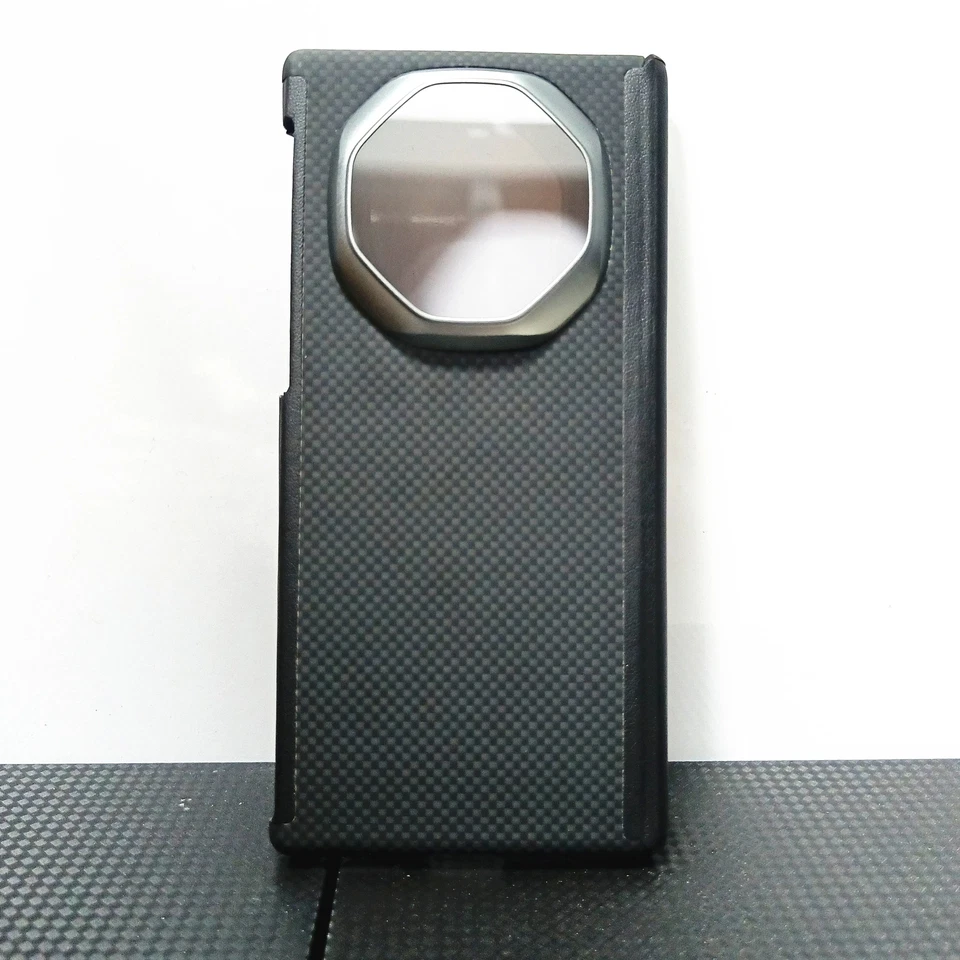 Funda Magsafe de Fibra de Carbono Original Huawei Mate XT Doble Bisagra Magnética Cubierta Trasera Foto 3 de 4