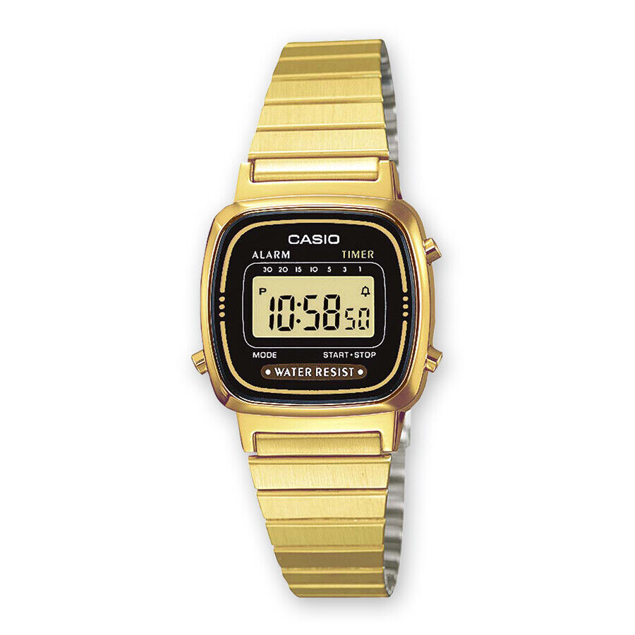 Womens Watch CASIO LA-670WG Steel Golden Chrono Classic Womens Watch CASIO LA-670WG Steel Golden Chrono Classic