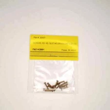P&D Hobby Brand O Scale Detailing Parts: Machine screws Round-Head Brass, 0-8...