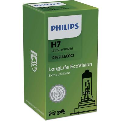 Philips LongLife EcoVision H7 Halogen 55W 12V Autolampen Glühlampen Glühbirnen