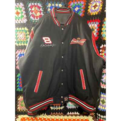 Dale Earnhardt Jr Reversible JH Design Budweiser Varsity Letterman