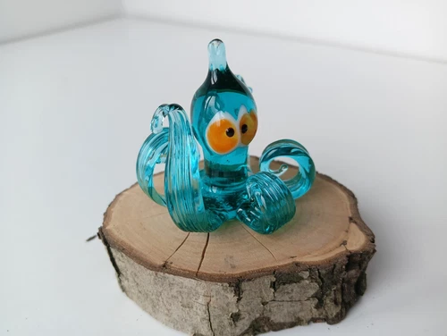 GLASS Animals. Murano glass art  octopus . A souvenir. Toy