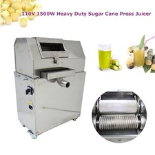 110V 1500W Chain Driven Motor Sugar Cane Press Juicer Heavy Duty Juice Machine