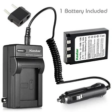 Kastar 1 Battery & Normal Charger kit for Olympus Li-10B Li-12B