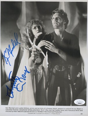 LYSETTE ANTHONY & KEN MARSHALL Signed KRULL 8x10 Photo Autograph JSA COA Cert