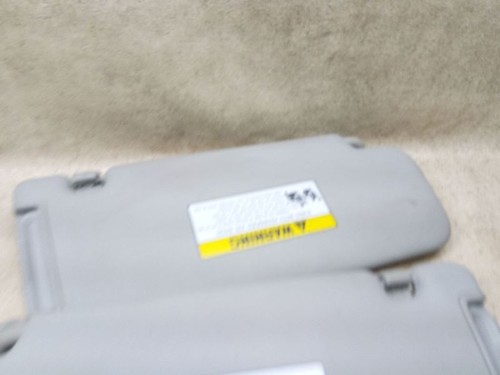 Pair Left Right Sun Visor Gray Vinyl Driver Passenger Fits 10-13 KIA FORTE z9 - Picture 4 of 6