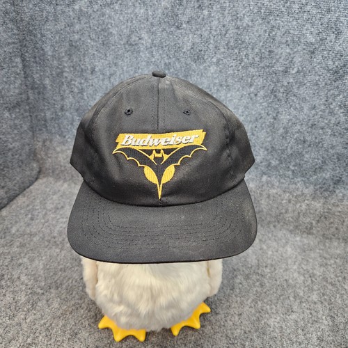 Vintage BUdweiser Bat Yellow Black Hat - USA - Some discoloration 1996 snapback