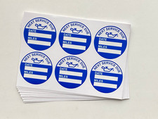 2 inch Blue Oil Change Service Reminder Static Cling Stickers 2 inch,