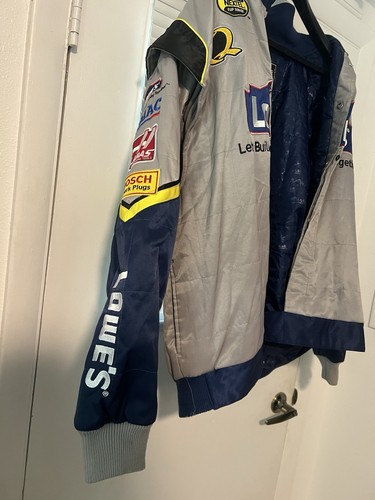 NASCAR Chase Authentic's Jimmy Johnson 48 Lowes Jacket Men 2XL Gray Drivers Line - Picture 8 of 8