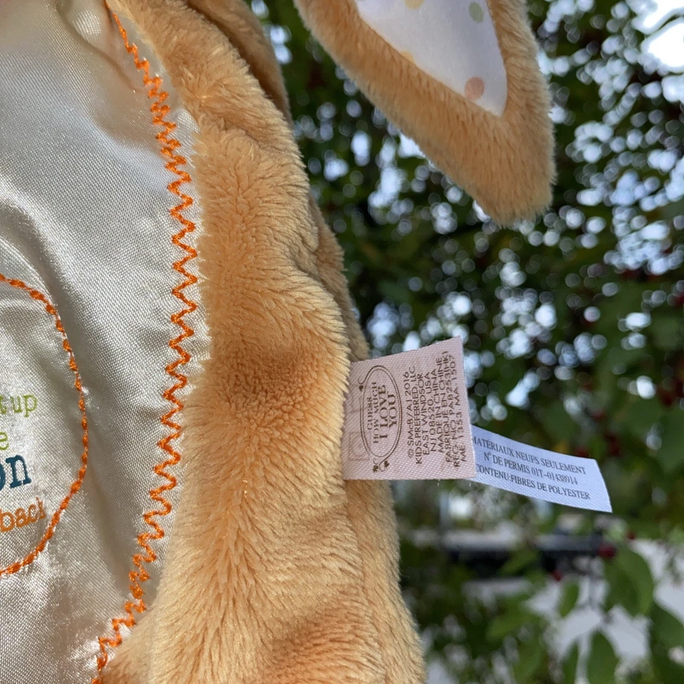 Manta de seguridad Lovey Adivina cuánto te amo a la luna y espalda conejito floppy Foto 2 de 4