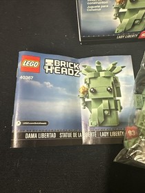 Lego Brickheadz #41590 Iron Man, #40367 Lady Liberty & #40348 Birthday Clown