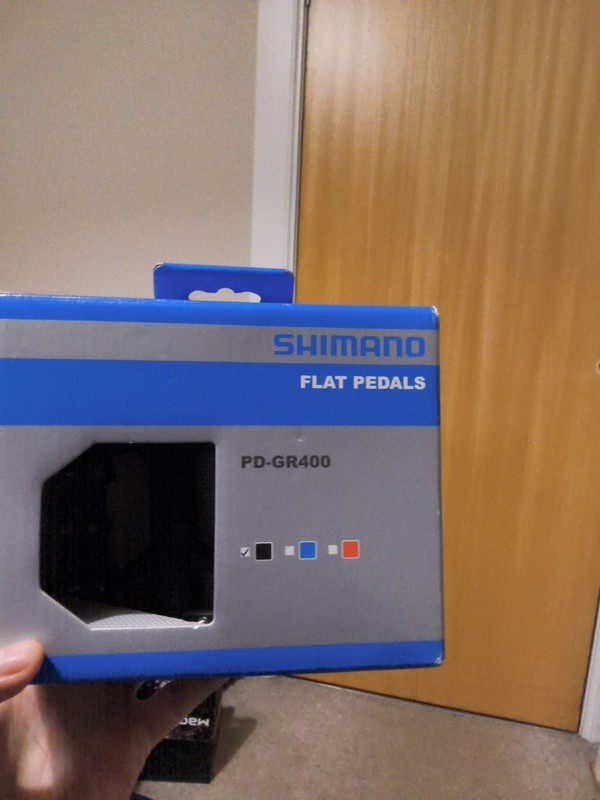 Shimano PD-GR400 Flat Pedals Lightweight Durable Black One Pair