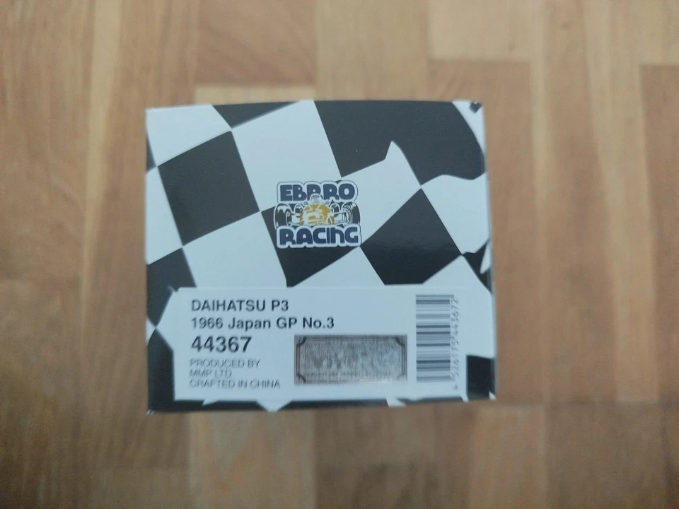 EBBRO 1/43 - Daihatsu P3 1966 Giappone Gp #3 Giallo Pressofuso Scala Vettura - Immagine 2 di 2