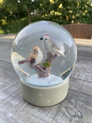 Glaskugel / Schneekugel Vögel