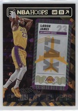 2021-22 Panini NBA Hoops Frequent Flyers Green Ice LeBron James #13 0v3g