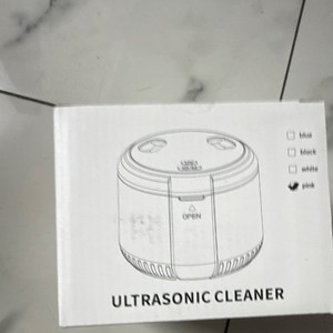 Ultrasonic Cleaner with UV Sterilization, Pink, Dentistry Intended Use