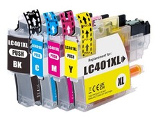 4P XL Printer Ink  Chip for Brother LC401XL MFC-J1010DW MFC-J1012DW MFC-J1170DW