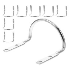 8 Pcs Wall Mount Tool Holder Hanmmer Loop Garage Garden Organizer Hanger