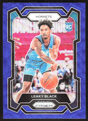 8016F 2023-24 Panini Prizm #284 Leaky Black Prizms Blue Wave
